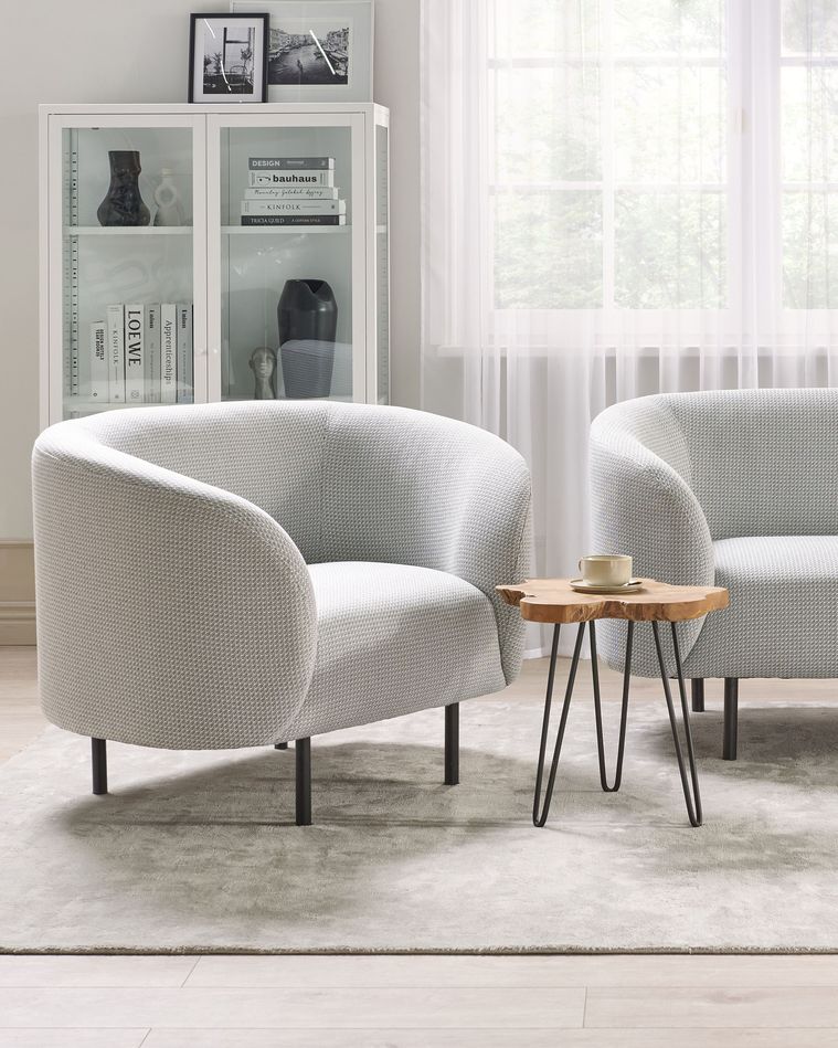Tabourets Hauts avec Dossier et Assise en Bois - Gris Métallisé - Lot de 4