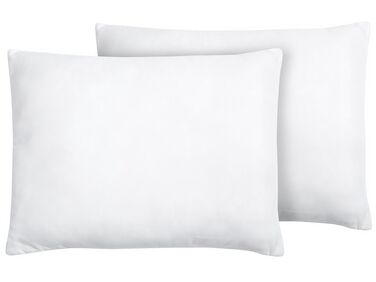 Lot de 2 oreillers 50 x 60 cm blanc ERRIGAL
