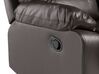2-istuttava säädettävä keinonahkainen sohva ruskea BERGEN_681508