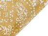 Teppich Viskose senfgelb / beige 160 x 230 cm orientalisches Muster Kurzflor BOYALI_836800