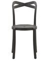 Sada 4 jídelních židlí plastových černých CAMOGLI_809331