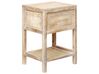 Mesa de cabeceira com 1 gaveta em rattan cor de madeira clara ESTO_845548