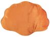 Dekokissen Muschelform Samtstoff orange 47 x 35 cm CONSOLIDA_889119