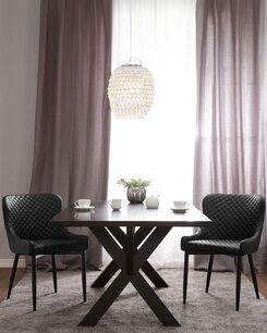 Tuoli keinonahka musta 2 kpl SOLANO Tuoli keinonahka musta 2 kpl SOLANO