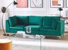 3-istuttava sohva sametti vihreä EVJA_789414