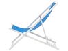 Strandstol blå/hvid aluminium LOCRI II_857205