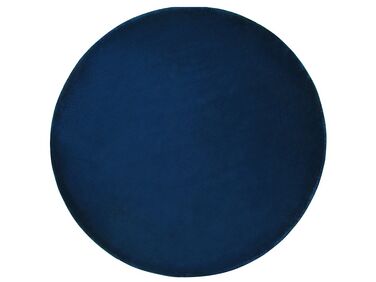 Tapis rond en viscose bleu marine ⌀ 140 cm GESI II  