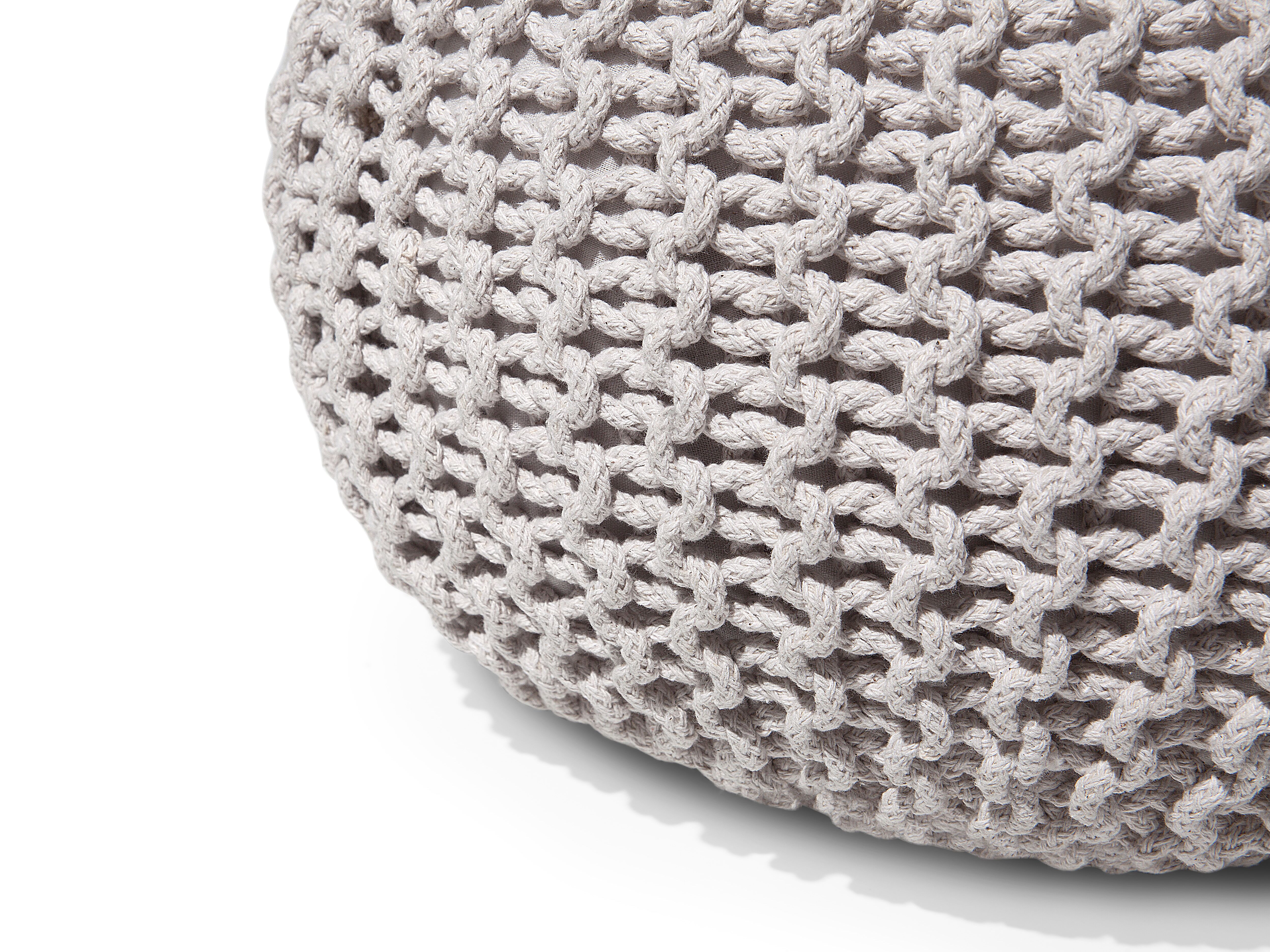 Puf 40 x 25 cm jasnoszary CONRAD