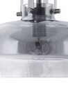 Hängelampe Rauchglas grau Glockenform WILTZ_693935