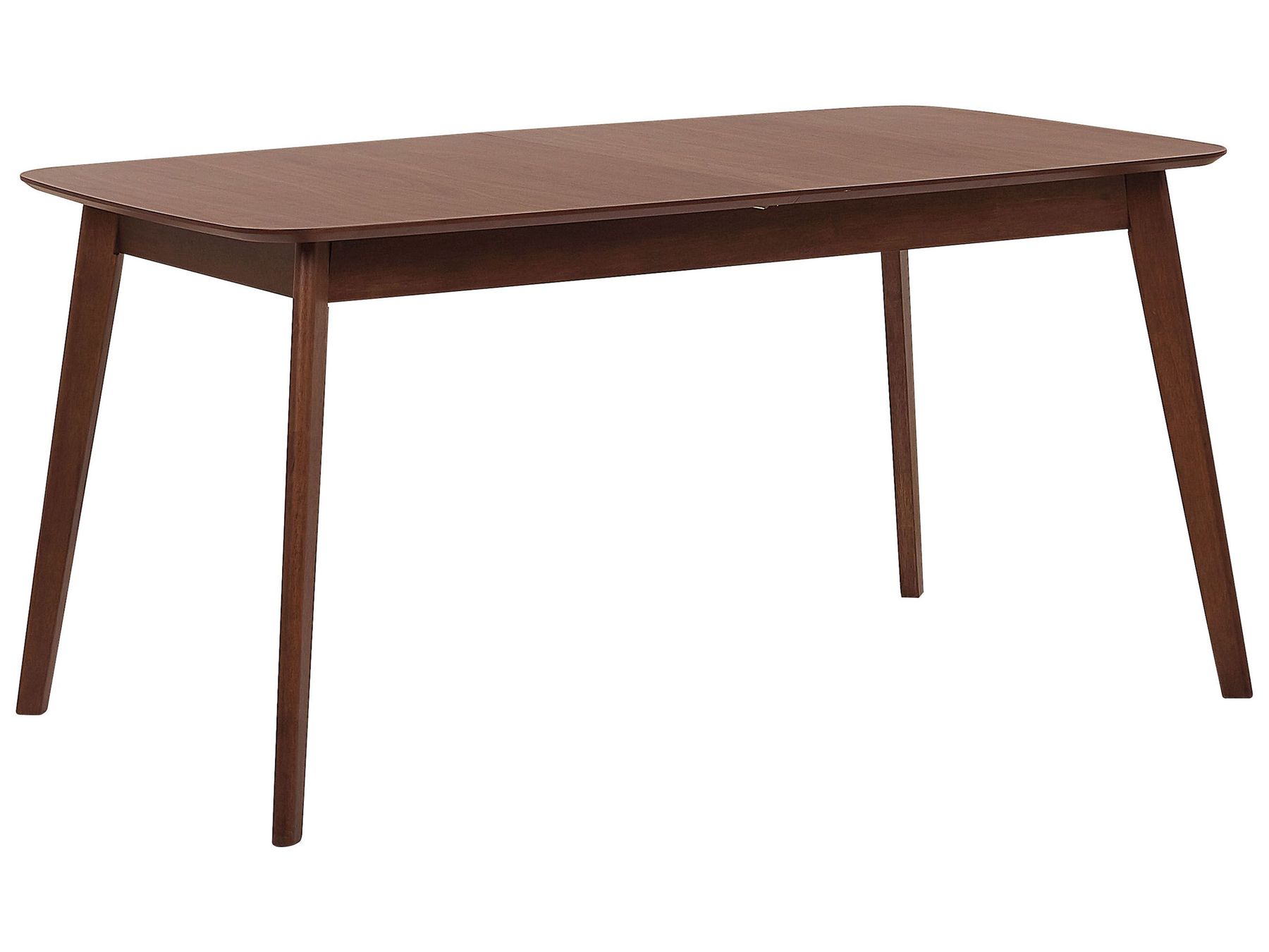 Extending Dining Table 120/150 x 75 cm Dark Wood MADOX Beliani.co.uk
