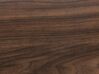 Komoda dwudrzwiowa ciemne drewno z białym OKLAND_835593