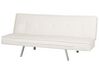 Faux Leather Sofa Bed White BRISTOL_742967