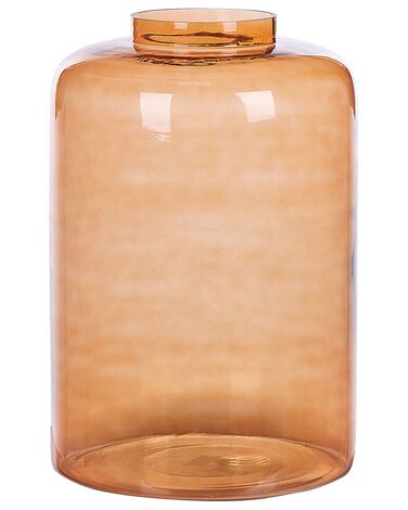 Wazon dekoracyjny szklany 41 cm pomarańczowy MIRCHI