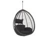 PE Rattan Hanging Chair with Stand Black TOLLO_763786