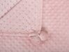 Rózsaszín pamut ágytakaró150 x 200 cm SAMUR_771185