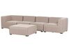 Lounge Set beige 4-Sitzer modular AREZZO_848092