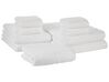 Komplet 9 ręczników bawełnianych biały AREORA_797680