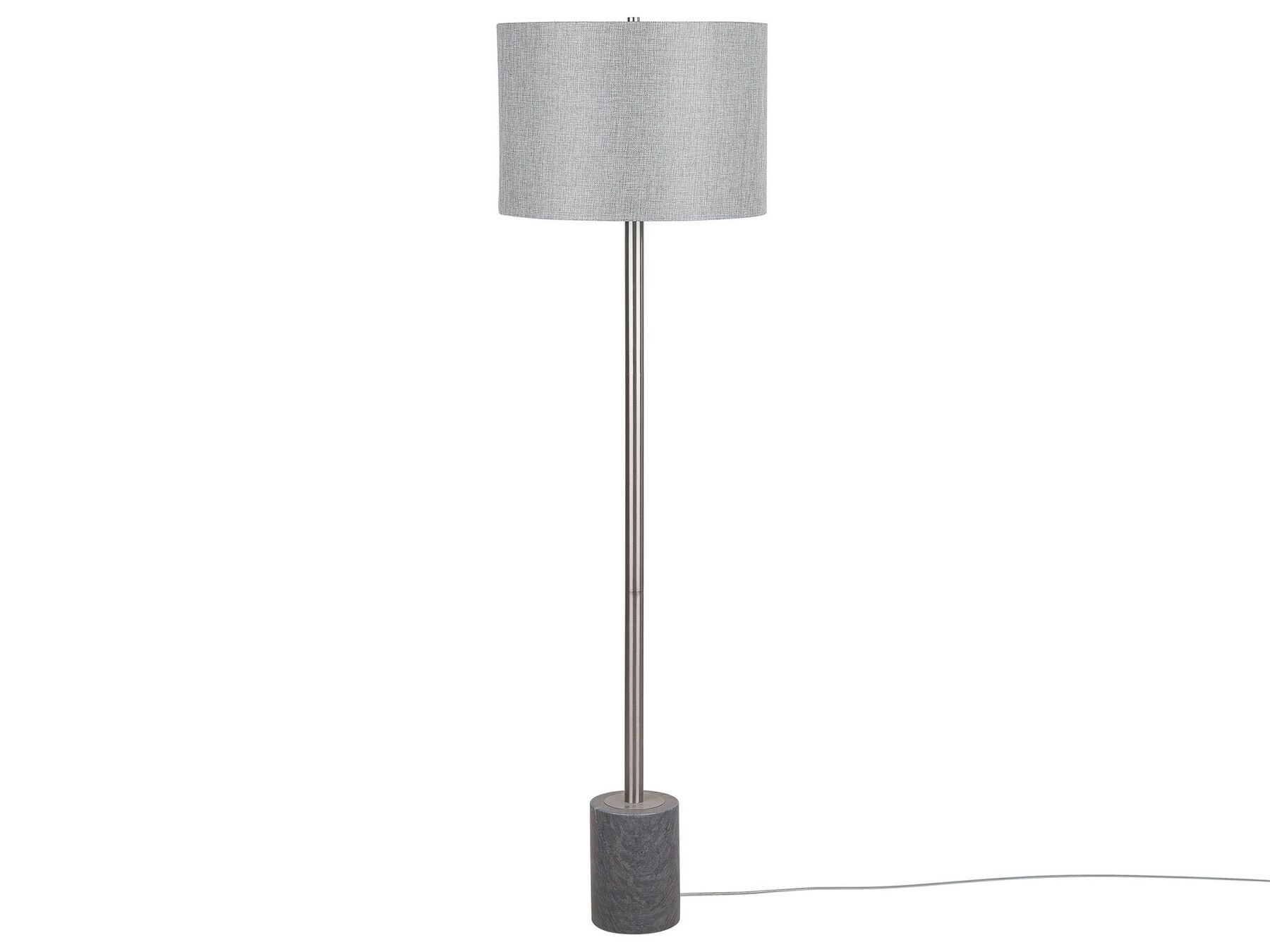Stehlampe grau 147 cm Trommelform ARPA | Beliani.ch