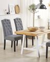 Set of 2 Fabric Dining Chairs Grey SHIRLEY_781767