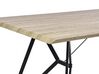 Jedálenský stôl 160 x 90 cm svetlé drevo/čierna BUSCOT_790970