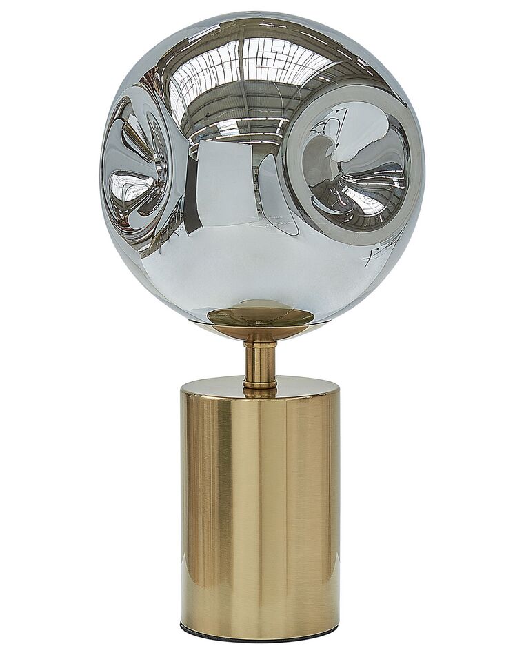 Lámpara de mesa de metal latón/plateado 45 cm BOYD_868547