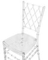 Set of 2 Accent Chairs Transparent CLARION_775207