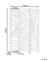 Wooden Folding 3 Panel Room Divider 170 x 122 cm Light Wood VERNAGO_874108