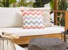 Set of 2 Outdoor Cushion Chevron 45 x 45 cm Multicolour LAGARO_776360