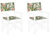 Conjunto de 2 capas multicolor motivo flamingo para cadeiras CINE_819462