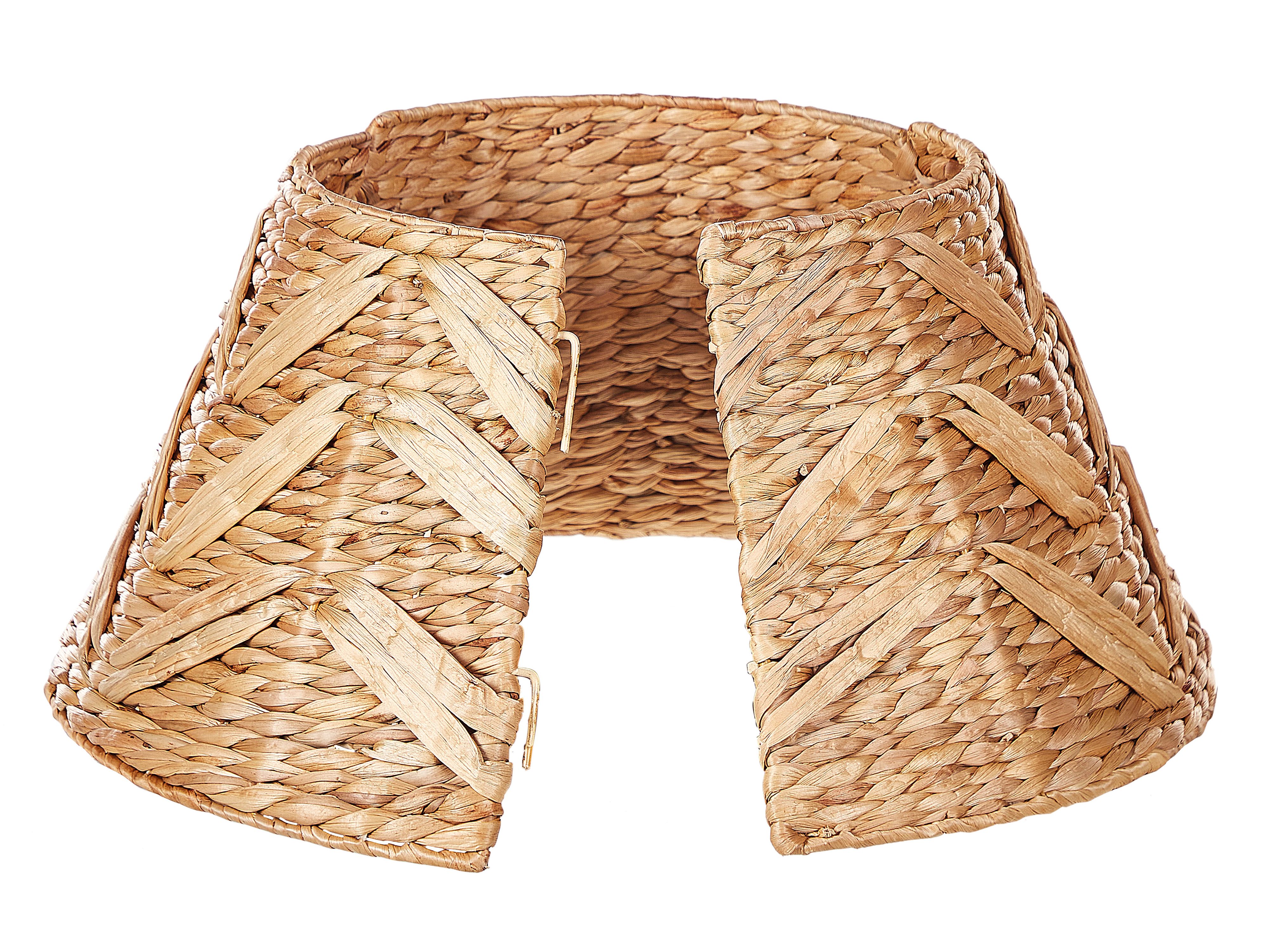 Water Hyacinth Christmas Tree Collar ⌀ 45 cm Natural SAPIN Beliani.co.uk