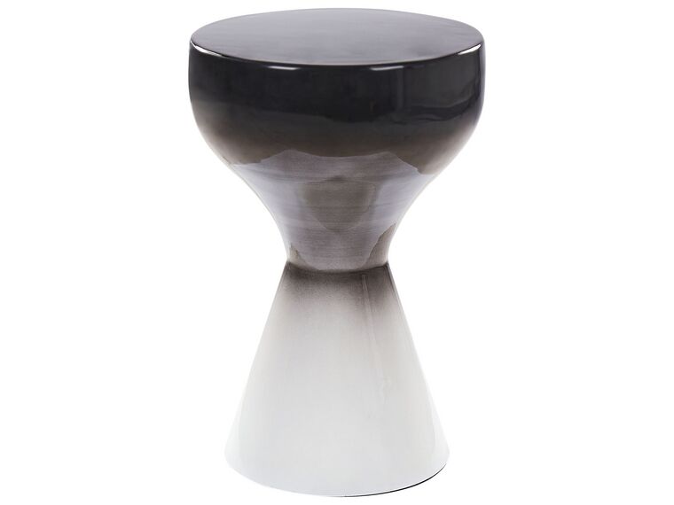 Kovový odkládací stolek černý/bílý TIBITO_883094
