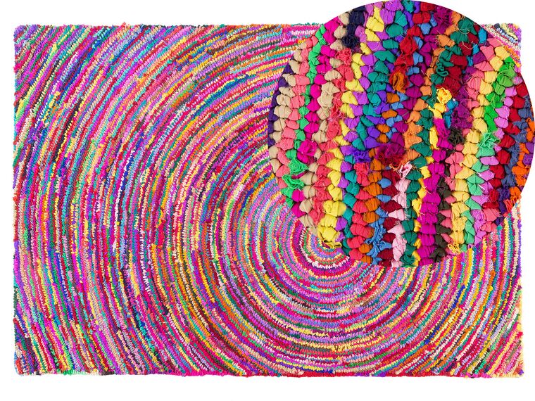 Vloerkleed polyester multicolor 140 x 200 cm MALATYA_482321