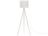 Tripod Floor Lamp White with Copper VISTULA_876909