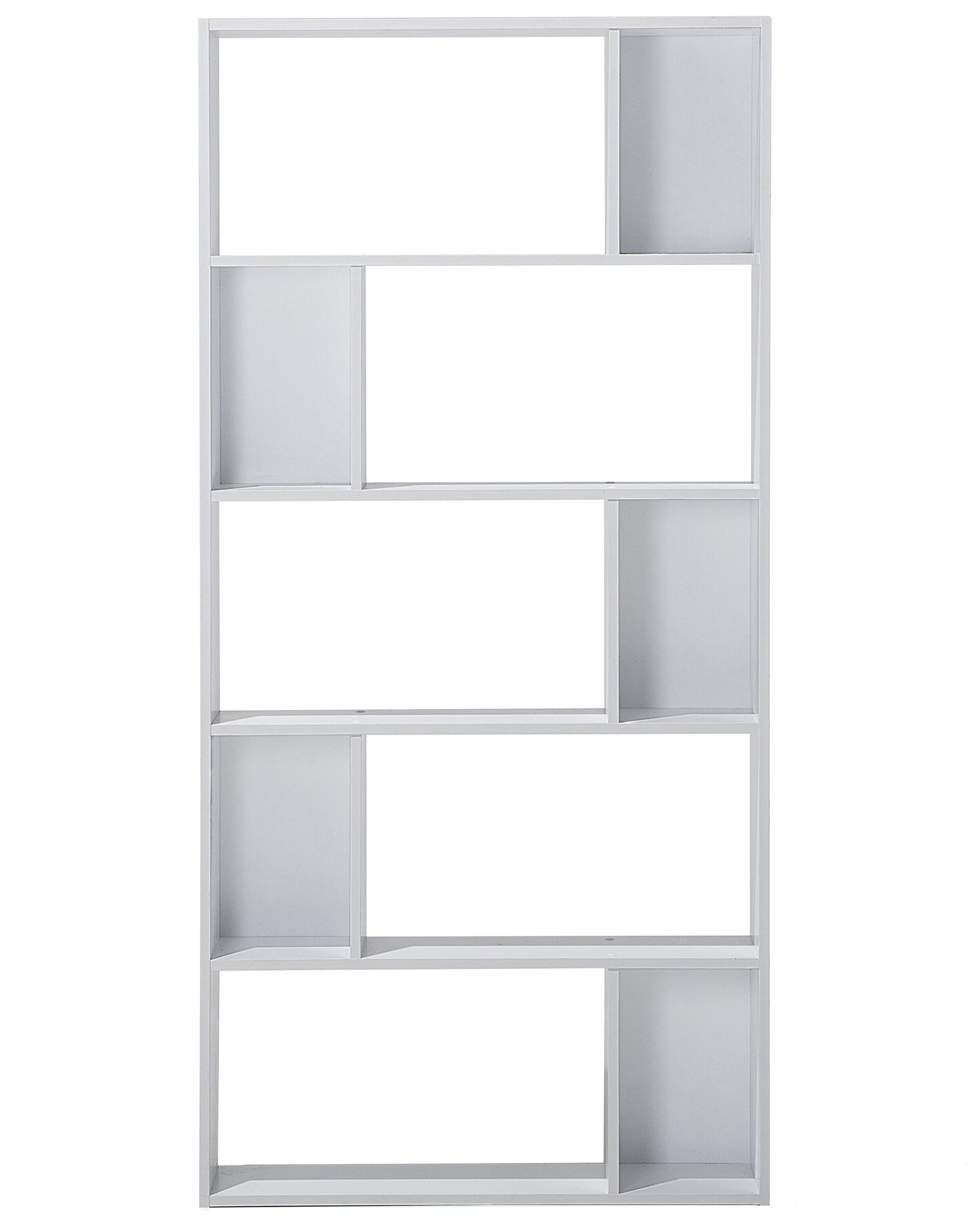 Ötszintes fehér könyvespolc ORILLA | Beliani.hu