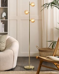 Lattiavalaisin 3 polttimoa teräs kulta RAMIS Lattiavalaisin 3 polttimoa teräs kulta RAMIS