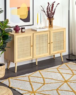 Ватний килим 160 x 230 см Білий з жовтим MARAND