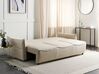 Fabric Sofa Bed with Storage Beige KRAMA_898310