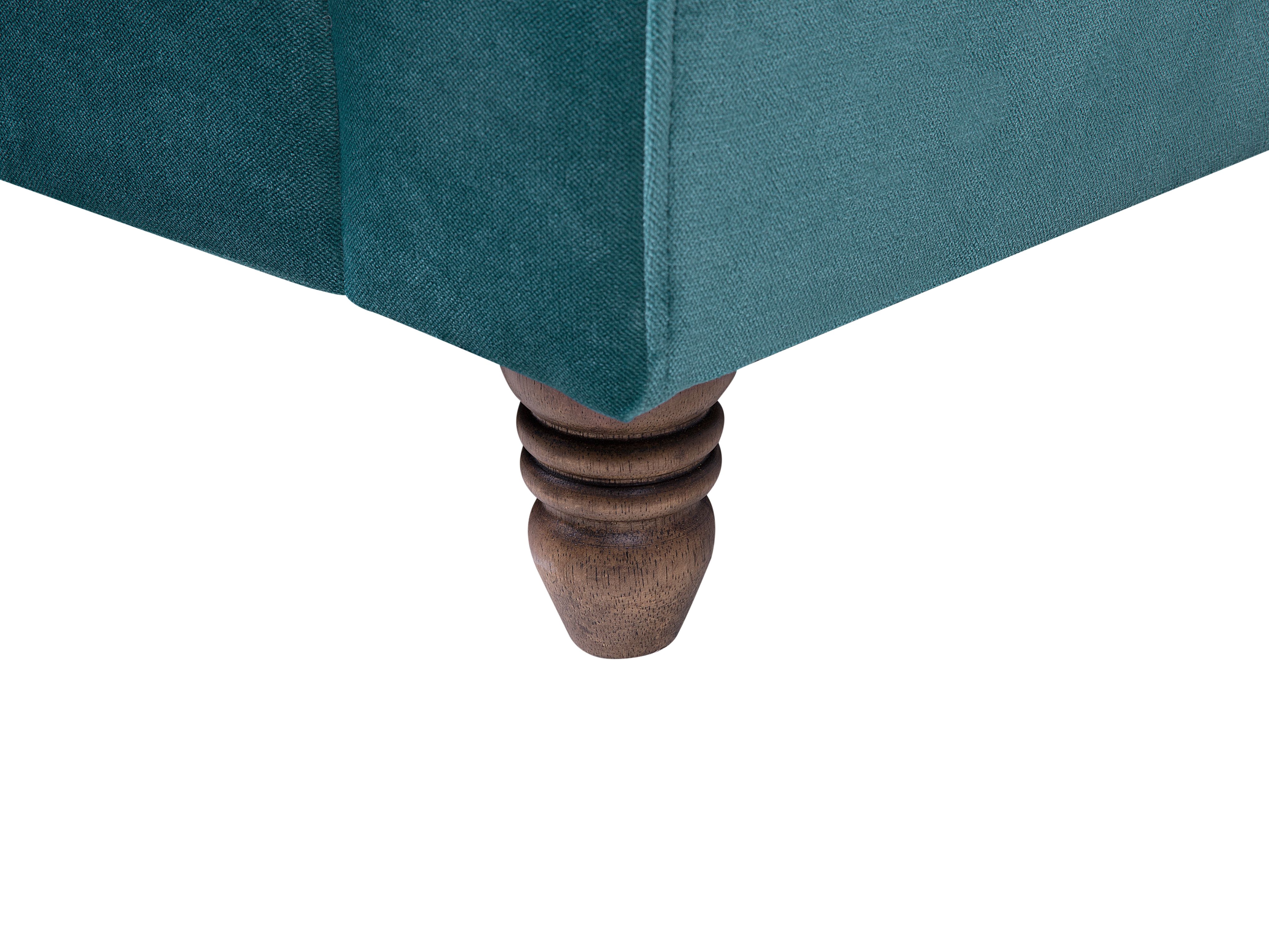 Sofa 3-osobowa welurowa lazurowa EIKE