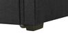 Cama dupla em tecido cinzento escuro 80 x 200 cm LIBOURNE_770630