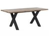 Extending Dining Table 140/180 x 90 cm Light Wood and Black BRONSON_790958