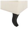 Velvet Fabric Wingback Chair Off-White ALTA_908559