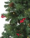 Künstlicher Weihnachtsbaum mit LED Beleuchtung 180 cm grün JACINTO_782969