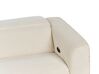Sofá 2 plazas reclinable eléctrico de pana beige con puerto USB ULVEN_911608