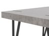 Eettafel MDF betonlook/zwart 150 x 90 cm ADENA_782309