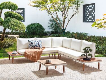 5 Seater Garden Sofa Set Off-White CORATO
