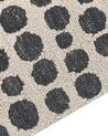 Tappeto lana beige e nero 80 x 150 cm HAVRAN_836371