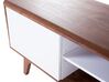TV Stand Dark Wood with White ROCHESTER_444774