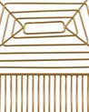 Zestaw 2 krzeseł barowych metalowy złoty BISBEE _868491