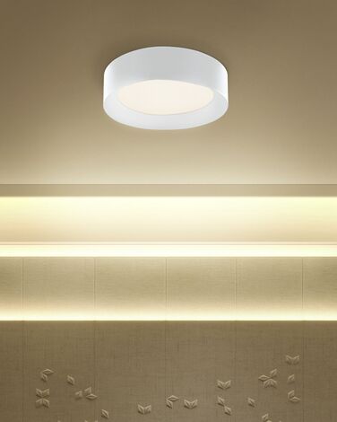 Taklampe LED metall hvit ⌀ 45 cm LOEI
