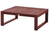 Lounge Set zertifiziertes Holz mahagonibraun 4-Sitzer rechtsseitig modular Auflagen taupe TIMOR II_856620